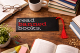 DIGITAL DOWNLOAD 5x7 Multi Read Banned Books Bookmark ITH Embroidery Design