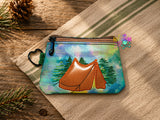 DIGITAL DOWNLOAD The Great Outdoors Camping Clutch Zipper Bag Lined and Unlined Tent