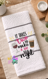 DIGITAL DOWNLOAD ITH It Takes Two To Make A Day Go Right Design Set 3 SIZES INCLUDED