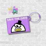 DIGITAL DOWNLOAD Applique Save The Date Gift Card Snap Holder