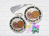 DIGITAL DOWNLOAD Slow Down Before You Burn Out Bag Tag Bookmark Ornament