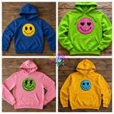 DIGITAL DOWNLOAD Applique Smiley Face Bundle 5 SIZES INCLUDED