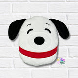 DIGITAL DOWNLOAD Applique Snoopy Plush 5 SIZES INCLUDED