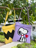 DIGITAL DOWNLOAD | Applique Snoopy Zipper Bag Bundle | 2 DESIGNS | 4 SIZES INCLUDED