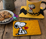 DIGITAL DOWNLOAD Applique Snoopy Mug Rug Bundle | 2 DESIGNS | 4 SIZES