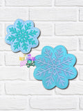 DIGITAL DOWNLOAD Snowflake Coaster 2 SIZES INCLUDED