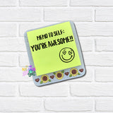 DIGITAL DOWNLOAD Sunflower Sticky Note Holder