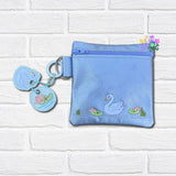 DIGITAL DOWNLOAD Swan Zipper Bag And Charm Set 2 BAG SIZES INCLUDED