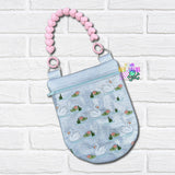 DIGITAL DOWNLOAD Swan And Lily Pad Round Bottom Bag