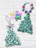 DIGITAL DOWNLOAD Skull Christmas Tree Ornament Bookmark Bag Tag