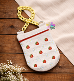 DIGITAL DOWNLOAD Quilted Strawberry Round Bottom Bag