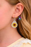 DIGITAL DOWNLOAD Mini Sunflower Earrings 3 SIZES INCLUDED