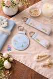 DIGITAL DOWNLOAD Swan And Lily Pad Key Fob Set 3 SIZES INCLUDED