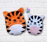 DIGITAL DOWNLOAD Applique Tiger Plush 5 SIZES INCLUDED