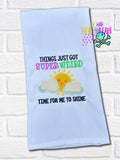 DIGITAL DOWNLOAD Time To Shine Applique 4 SIZES INCLUDED