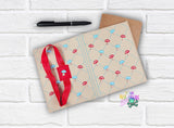 DIGITAL DOWNLOAD Quilted Toadstool A6 Notebook Cover