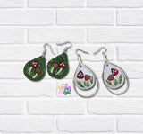 DIGITAL DOWNLOAD Toadstool Earrings 3 SIZES INCLUDED