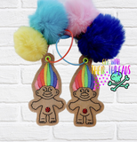 DIGITAL DOWNLOAD Rainbow Troll Bookmark Ornament Bag Tag INCLUDED MAY 2024 MYSTERY BUNDLE