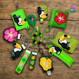 DIGITAL DOWNLOAD Applique Tropical Toucan Wristlet Essentials Set 10 DESIGNS INCLUDED