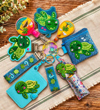 DIGITAL DOWNLOAD Applique Turtley Adorable Wristlet Essentials Set 9 DESIGNS INCLUDED Sea Turtle