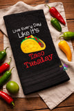 DIGITAL DOWNLOAD Applique Taco Tuesday 3 SIZES INCLUDED