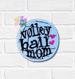 DIGITAL DOWNLOAD Volleyball Mom Patch 3 SIZES INCLUDED