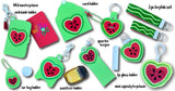 DIGITAL DOWNLOAD Applique Heart Watermelon Wristlet Essentials Set 9 DESIGNS INCLUDED