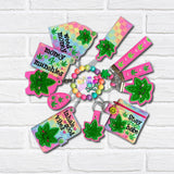DIGITAL DOWNLOAD Applique Ganja Glam Wristlet Essentials Set 10 DESIGNS INCLUDED Marijuana Weed