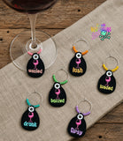 DIGITAL DOWNLOAD 🍷✨ Snarky Wine Charm Set | Set of 6 Charms 🍷✨