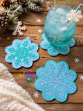 DIGITAL DOWNLOAD Snowflake Coaster 2 SIZES INCLUDED