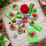 DIGITAL DOWNLOAD Applique Heart Watermelon Wristlet Essentials Set 9 DESIGNS INCLUDED