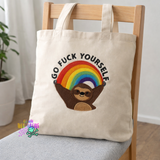 DIGITAL DOWNLOAD Rainbow Sloth Embroidery Design 4 SIZES INCLUDED