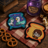 DIGITAL DOWNLOAD Applique Cauldron Coaster