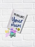 DIGITAL DOWNLOAD Your Mom Mum A6 Notebook Cover JUNE 2024 MATURE MYSTERY BUNDLE