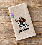 DIGITAL DOWNLOAD Boo Haw Cowboy Ghost Applique 5 SIZES INCLUDED