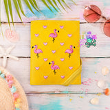 DIGITAL DOWNLOAD Quilted Flamingo A6 Notebook Cover