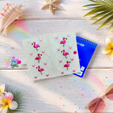 DIGITAL DOWNLOAD Quilted Flamingo Top Load Notebook Cover