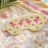 DIGITAL DOWNLOAD Quilted Flamingo Sleep Mask 2 SIZES INCLUDED