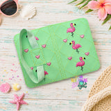 DIGITAL DOWNLOAD 5x7 Quilted Flamingo Mini Composition Notebook Cover