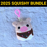 DIGITAL DOWNLOAD Applique Pig Squishy Keychain