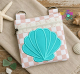 DIGITAL DOWNLOAD Applique Sea Shell Zipper Bag Set 4 SIZES INCLUDED