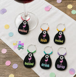 DIGITAL DOWNLOAD 🍷✨ Snarky Wine Charm Set | Set of 6 Charms 🍷✨