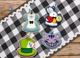 DIGITAL DOWNLOAD Applique Wonderland Bookmark Ornament Bag Tag Bundle