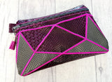 DIGITAL DOWNLOAD Shanna Clutch Applique Zipper Bag Lined and Unlined