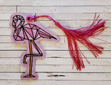 DIGITAL DOWNLOAD Geometric Flamingo Bookmark
