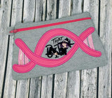DIGITAL DOWNLOAD DNA Test Applique Clutch