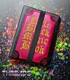 DIGITAL DOWNLOAD 5x7 Applique Little Black Magic Mini Comp Book Cover