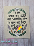DIGITAL DOWNLOAD Sugar and Spice 4 SIZES INCLUDED