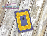 DIGITAL DOWNLOAD Picture Frame Applique 5x7 Mini Comp Notebook Holder Cover