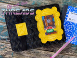 DIGITAL DOWNLOAD Picture Frame Applique 5x7 Mini Comp Notebook Holder Cover
